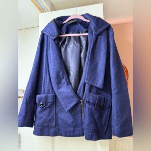 Twinkle by Wenlan Purple Wool Blend Jacket